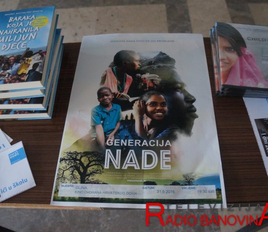 Dojmljiv i snažan film “Generacija nade” o radu Marijinih obroka prikazan u Glini