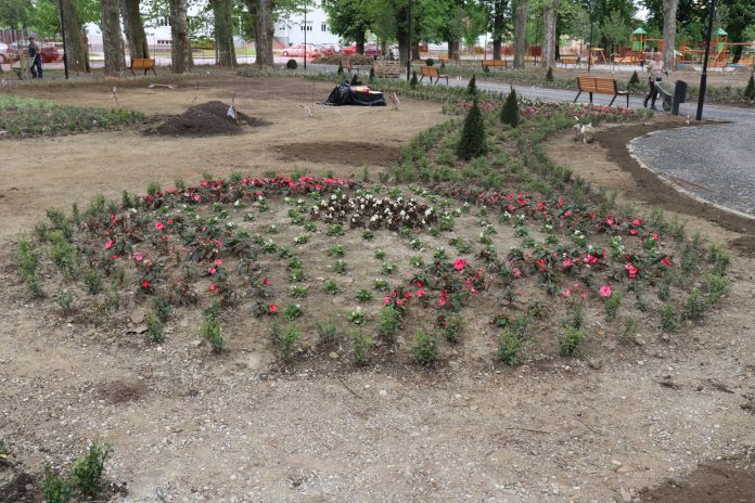 glina gradski park radovi