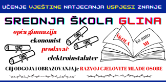 Srednja škola Glina upisuje 80 učenika u različite programe obrazovanja
