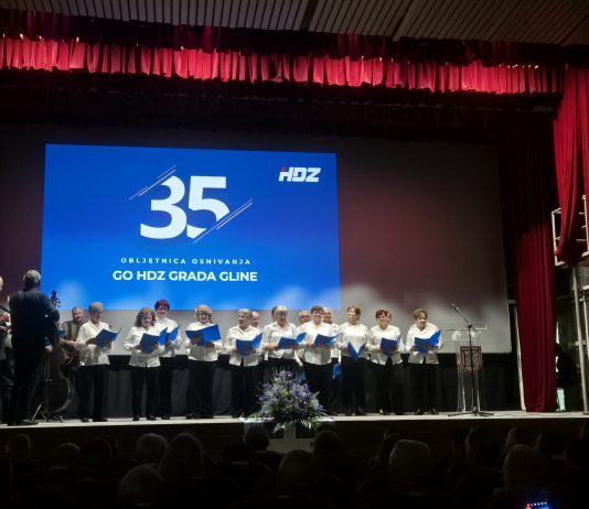 HDZ u Glini obilježio 35 godina postojanja: Predstavljen kandidat za gradonačelnika Marko Morić