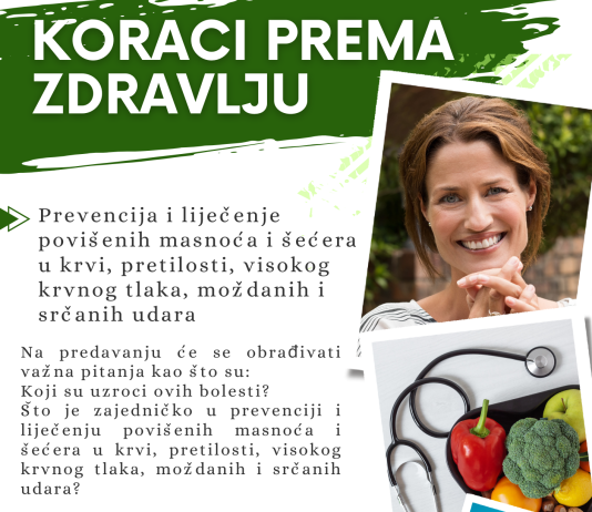 Koraci prema zdravlju: Predavanje o prevenciji i liječenju suvremenih bolesti u Glini