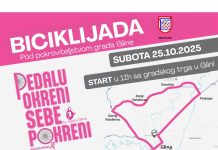 Humanitarna biciklijada u Glini 25. listopada 2025.