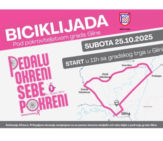 Humanitarna biciklijada u Glini 25. listopada 2025.