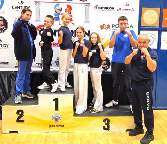 Mladi borci KBK Glina osvojili četiri medalje na kickboxing turniru u Požegi
